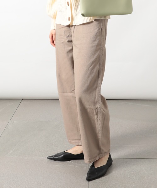 MAISON BREEZE(メゾンブリーズ)の「【MAISON BREEZE】ワイドレッグストレートパンツ ※ SCCH91(チノパンツ・レディース・ベージュ・3/4)」の15枚目の写真