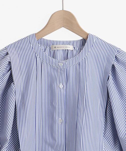 MAJESTIC LEGON(マジェスティックレゴン)の「レイヤードライクチュニックワンピ(ワンピース・レディース・ブラック/アイボリー/ブルー系その他2・MEDIUM)」の12枚目の写真