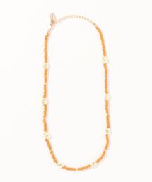 LOWRYS FARM | ビーズフラワーネックレス　279186(ネックレス)