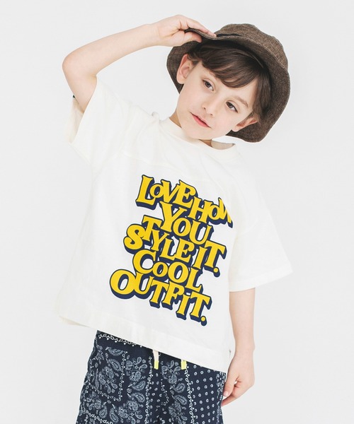 BRANSHES(ブランシェス)の「【ビッグシルエット】70'sグラフィック半袖Tシャツ(Tシャツ/カットソー・キッズ・オフホワイト/杢グレー・110/140/130/90/150/120/100)」の9枚目の写真