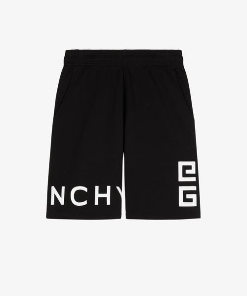GIVENCHY(ジバンシイ)の「4G 刺繍 バミューダパンツ(スウェットパンツ・メンズ・ブラック・SMALL/MEDIUM/LARGE)」の1枚目の写真