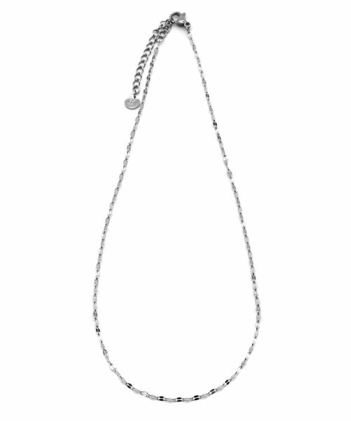 LHME（エルエイチエムイー）の「LHME ペタルチェーンネックレス/サージカルステンレス316L（金属アレルギー対応）（ネックレス・レディース・シルバー/ゴールド・40cm/50cm/45cm）」の5枚目の写真