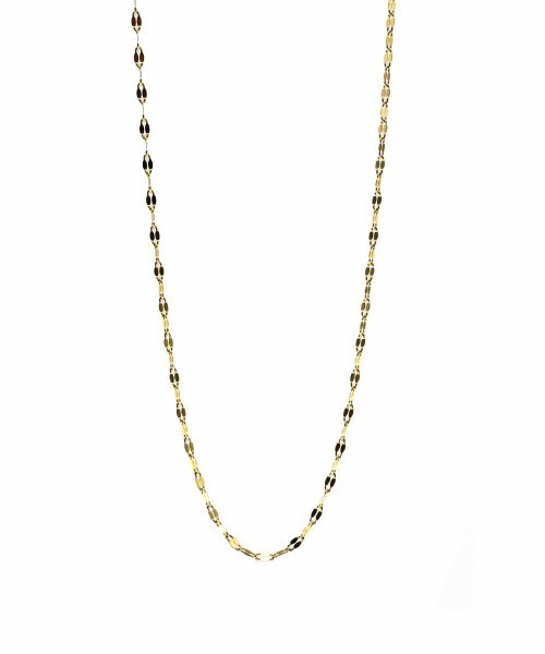 LHME（エルエイチエムイー）の「LHME ペタルチェーンネックレス/サージカルステンレス316L（金属アレルギー対応）（ネックレス・レディース・シルバー/ゴールド・40cm/50cm/45cm）」の8枚目の写真