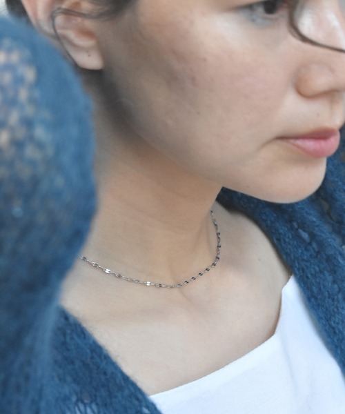 LHME（エルエイチエムイー）の「LHME ペタルチェーンネックレス/サージカルステンレス316L（金属アレルギー対応）（ネックレス・レディース・シルバー/ゴールド・40cm/50cm/45cm）」の13枚目の写真