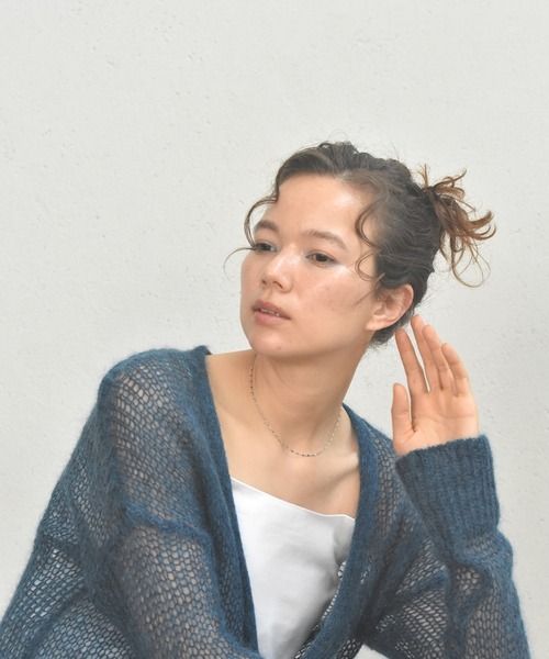 LHME（エルエイチエムイー）の「LHME ペタルチェーンネックレス/サージカルステンレス316L（金属アレルギー対応）（ネックレス・レディース・シルバー/ゴールド・40cm/50cm/45cm）」の11枚目の写真