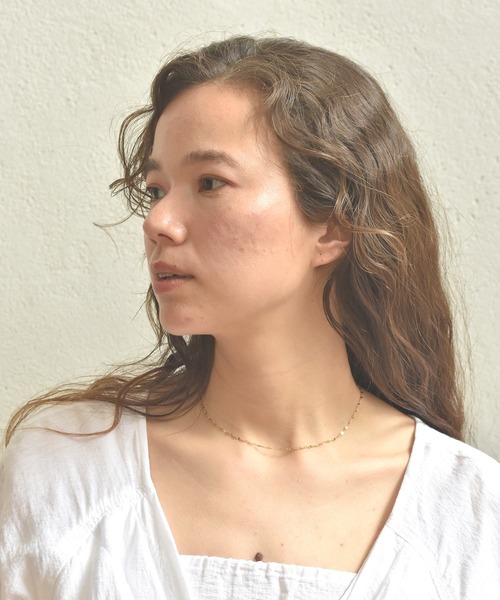 LHME（エルエイチエムイー）の「LHME ペタルチェーンネックレス/サージカルステンレス316L（金属アレルギー対応）（ネックレス・レディース・シルバー/ゴールド・40cm/50cm/45cm）」の16枚目の写真