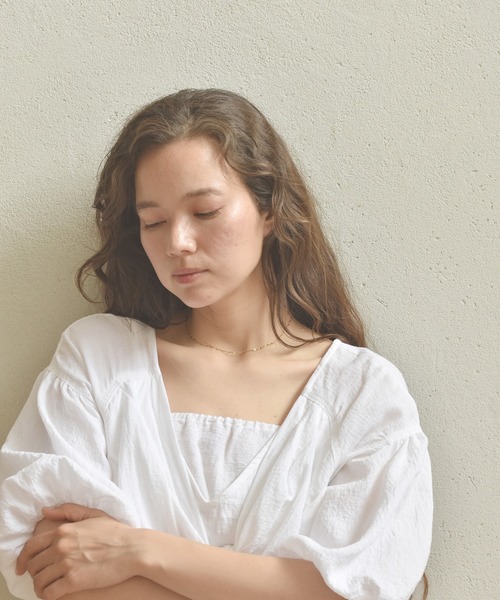 LHME（エルエイチエムイー）の「LHME ペタルチェーンネックレス/サージカルステンレス316L（金属アレルギー対応）（ネックレス・レディース・シルバー/ゴールド・40cm/50cm/45cm）」の15枚目の写真