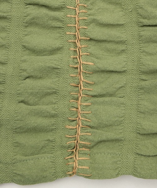 チチカカ（チチカカ）の「ギャザーストライプスカート（スカート・レディース・ベージュ/カーキ/パープル・FREE）」の18枚目の写真