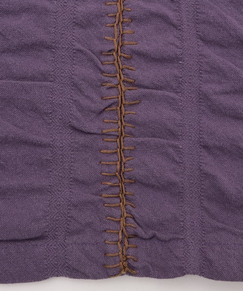 チチカカ（チチカカ）の「ギャザーストライプスカート（スカート・レディース・ベージュ/カーキ/パープル・FREE）」の19枚目の写真