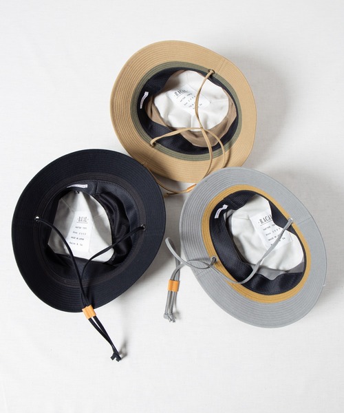 RACAL(ラカル)の「Draw Code Soft Bucket Hat / ドローコード付きソフトバケットハット(ハット・メンズ・ブラック/グレー/ベージュ・LARGE/MEDIUM)」の10枚目の写真