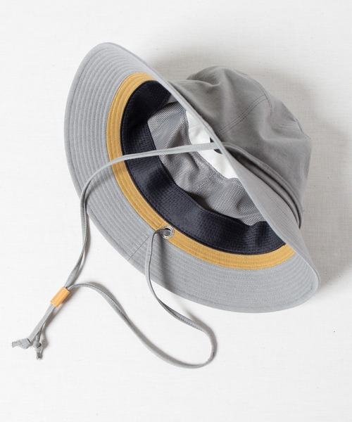 RACAL(ラカル)の「Draw Code Soft Bucket Hat / ドローコード付きソフトバケットハット(ハット・メンズ・ブラック/グレー/ベージュ・LARGE/MEDIUM)」の4枚目の写真