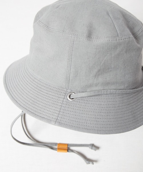 RACAL(ラカル)の「Draw Code Soft Bucket Hat / ドローコード付きソフトバケットハット(ハット・メンズ・ブラック/グレー/ベージュ・LARGE/MEDIUM)」の8枚目の写真