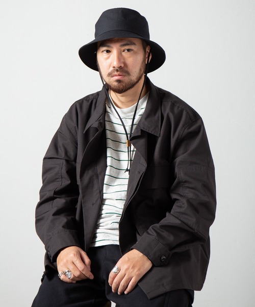 RACAL(ラカル)の「Draw Code Soft Bucket Hat / ドローコード付きソフトバケットハット(ハット・メンズ・ブラック/グレー/ベージュ・LARGE/MEDIUM)」の22枚目の写真