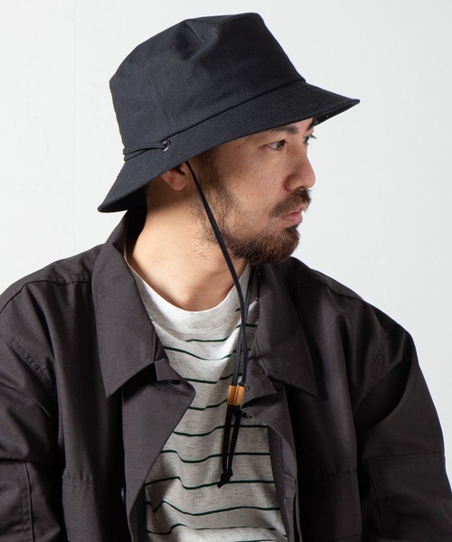 RACAL(ラカル)の「Draw Code Soft Bucket Hat / ドローコード付きソフトバケットハット(ハット・メンズ・ブラック/グレー/ベージュ・LARGE/MEDIUM)」の15枚目の写真