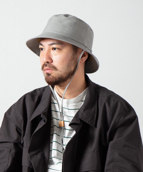 RACAL(ラカル)の「Draw Code Soft Bucket Hat / ドローコード付きソフトバケットハット(ハット・メンズ・ブラック/グレー/ベージュ・LARGE/MEDIUM)」の12枚目の写真