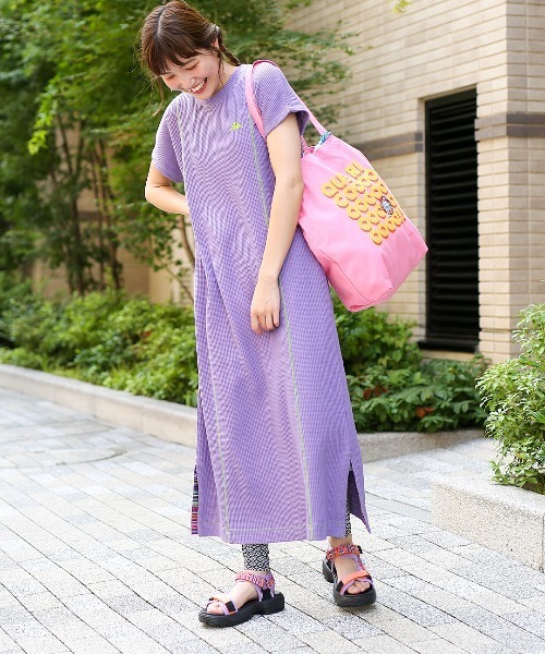 Kappa（カッパ）の「Kappa コラボ ワッフルワンピース（ワンピース・レディース・ブラック/パープル・MEDIUM）」の10枚目の写真