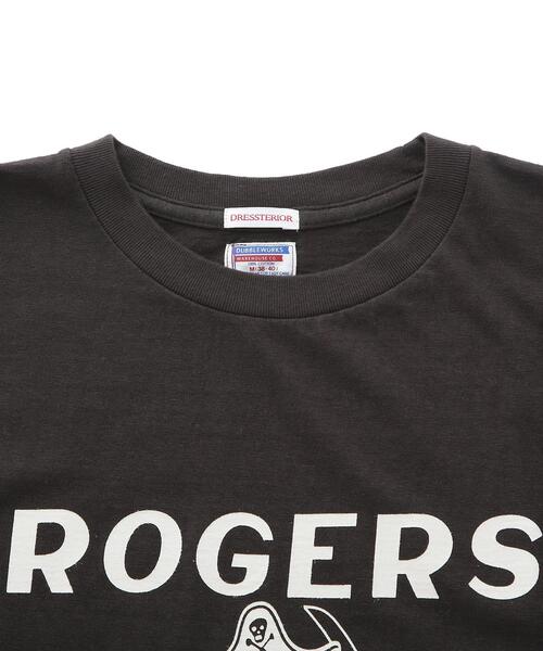 DRESSTERIOR(ドレステリア)の「◆【別注】DUBBLE WORKS(ROGER'S プリント)(Tシャツ/カットソー・メンズ・ホワイト系1/ブラック系・92/91/94)」の3枚目の写真