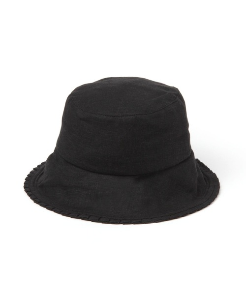 LEPSIM（レプシィム）の「プリーツバケットハット　278232（ハット・レディース・ブラック/アイボリー・ONE SIZE）」の8枚目の写真