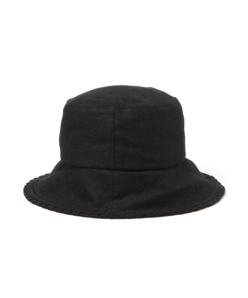 LEPSIM（レプシィム）の「プリーツバケットハット　278232（ハット・レディース・ブラック/アイボリー・ONE SIZE）」の10枚目の写真