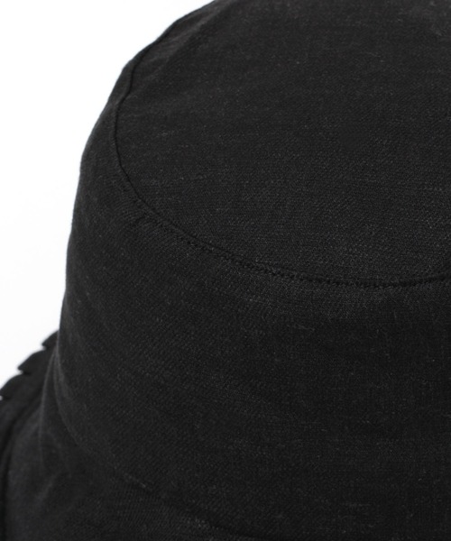 LEPSIM（レプシィム）の「プリーツバケットハット　278232（ハット・レディース・ブラック/アイボリー・ONE SIZE）」の6枚目の写真