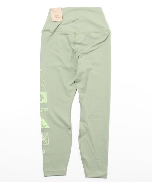 NIKE（ナイキ）の「ナイキ NIKE ナイキ ウィメンズ NY DF HR グラフィック 7/8 タイツ（タイツ/ストッキング・レディース・グリーン/ブラック・L/M/S）」の12枚目の写真
