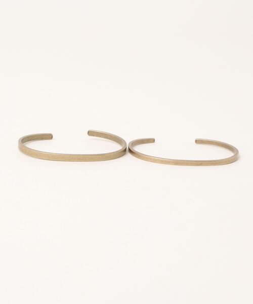 Revo.（レボ）の「Revo. ダブル ブラスバングル［2本セット］（バングル/リストバンド・メンズ・アンティークシルバー/アンティークゴールド/シルバー・FREE）」の10枚目の写真