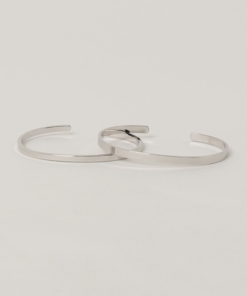 Revo.（レボ）の「Revo. ダブル ブラスバングル［2本セット］（バングル/リストバンド・メンズ・アンティークシルバー/アンティークゴールド/シルバー・FREE）」の5枚目の写真