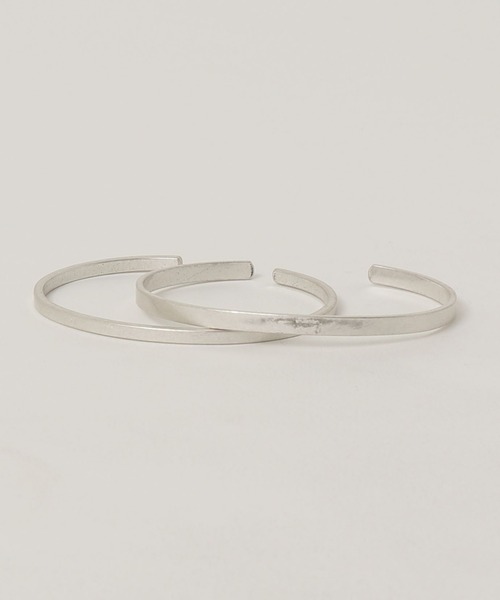 Revo.（レボ）の「Revo. ダブル ブラスバングル［2本セット］（バングル/リストバンド・メンズ・アンティークシルバー/アンティークゴールド/シルバー・FREE）」の6枚目の写真