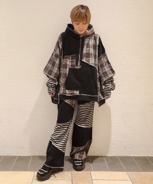 Candy Stripper（キャンディストリッパー）の「CND JOIN UP パンツ（その他パンツ・レディース・ネイビー/ブラック・2）」の8枚目の写真