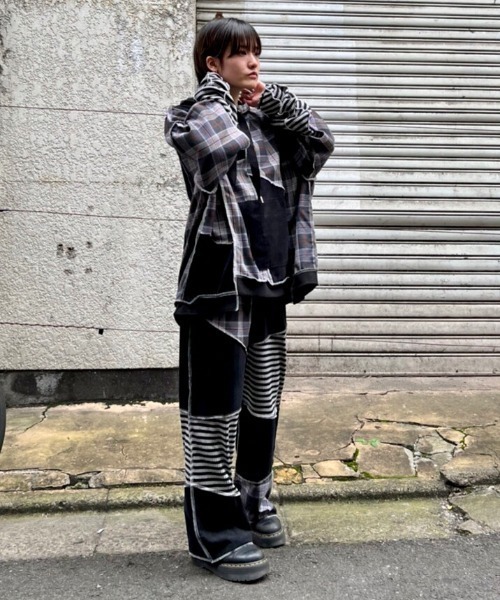 Candy Stripper（キャンディストリッパー）の「CND JOIN UP パンツ（その他パンツ・レディース・ネイビー/ブラック・2）」の3枚目の写真