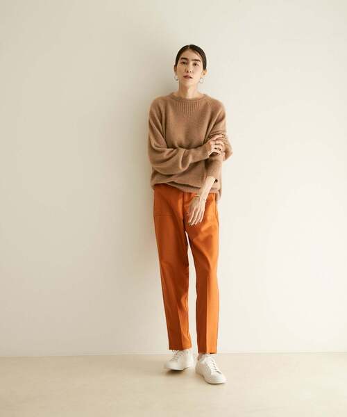 SALON adam et rope'（サロン アダム エ ロペ）の「ウールサキソニーベイカーパンツ（その他パンツ・レディース・ベージュ/カーキ/オレンジ・S/M）」の6枚目の写真