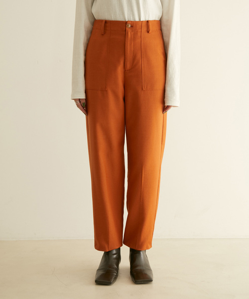 SALON adam et rope'（サロン アダム エ ロペ）の「ウールサキソニーベイカーパンツ（その他パンツ・レディース・ベージュ/カーキ/オレンジ・S/M）」の11枚目の写真