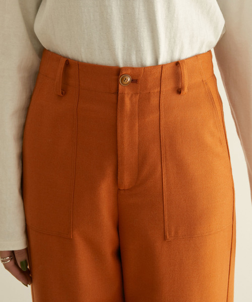 SALON adam et rope'（サロン アダム エ ロペ）の「ウールサキソニーベイカーパンツ（その他パンツ・レディース・ベージュ/カーキ/オレンジ・S/M）」の14枚目の写真