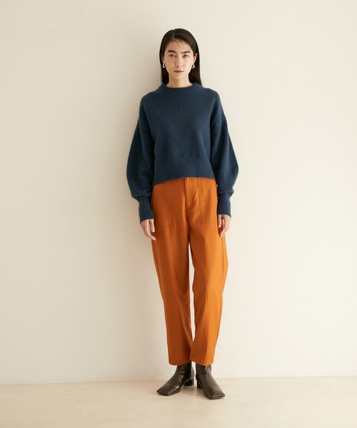 SALON adam et rope'（サロン アダム エ ロペ）の「ウールサキソニーベイカーパンツ（その他パンツ・レディース・ベージュ/カーキ/オレンジ・S/M）」の21枚目の写真