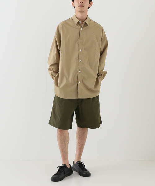 beta post(ベータポスト)の「【BETA POST / ベータポスト】 FLY FRONT POCKET SHIRT(シャツ/ブラウス・メンズ・ブラック/ベージュ・MEDIUM/SMALL)」の3枚目の写真