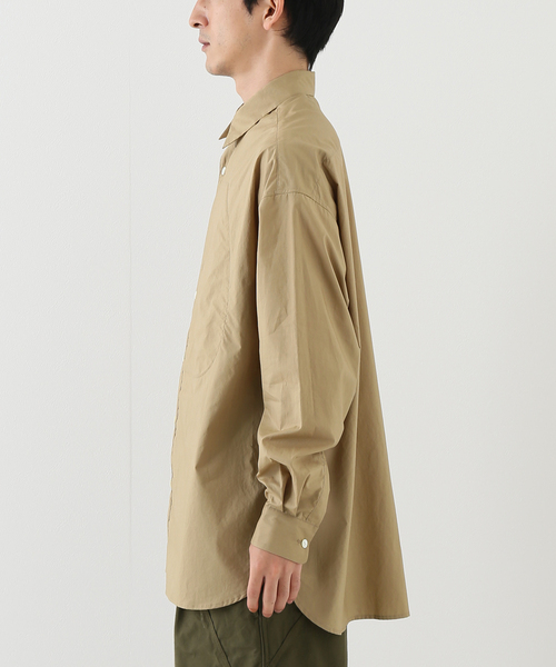 beta post(ベータポスト)の「【BETA POST / ベータポスト】 FLY FRONT POCKET SHIRT(シャツ/ブラウス・メンズ・ブラック/ベージュ・MEDIUM/SMALL)」の5枚目の写真