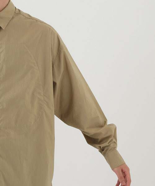 beta post(ベータポスト)の「【BETA POST / ベータポスト】 FLY FRONT POCKET SHIRT(シャツ/ブラウス・メンズ・ブラック/ベージュ・MEDIUM/SMALL)」の9枚目の写真