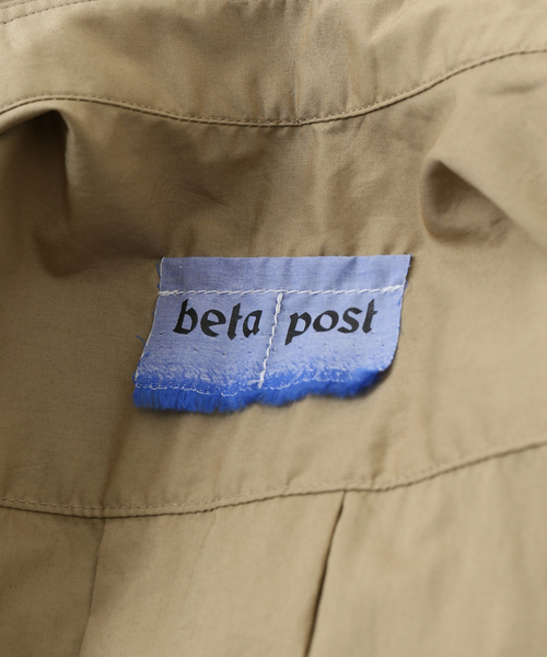 beta post(ベータポスト)の「【BETA POST / ベータポスト】 FLY FRONT POCKET SHIRT(シャツ/ブラウス・メンズ・ブラック/ベージュ・MEDIUM/SMALL)」の17枚目の写真