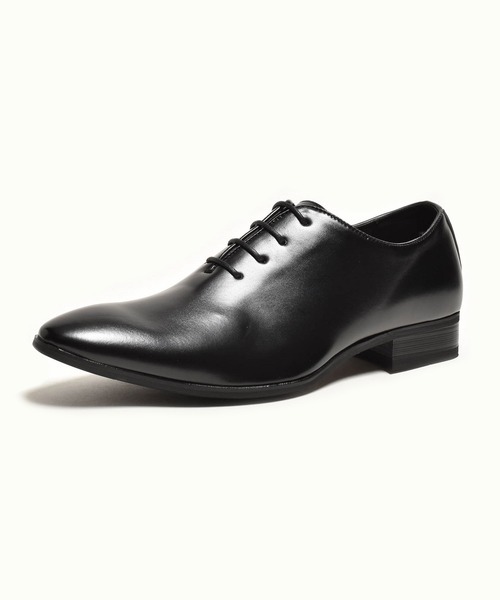 MM/ONE（エムエムワン）の「ホールカット ビジネスシューズ / 内羽根 レースアップ（ドレスシューズ・メンズ・ブラック/ブラウン・40/41/42/43/44/45/46）」の2枚目の写真