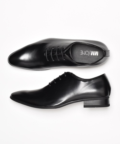 MM/ONE（エムエムワン）の「ホールカット ビジネスシューズ / 内羽根 レースアップ（ドレスシューズ・メンズ・ブラック/ブラウン・40/41/42/43/44/45/46）」の4枚目の写真