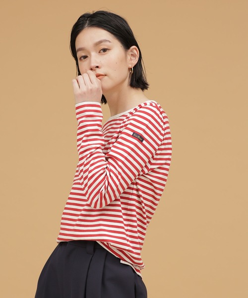 Le Minor（ルミノア）の「Le minor/MADEMOISELLE 別注ボーダーカットソー（Tシャツ/カットソー・レディース・レッド・FREE）」の9枚目の写真