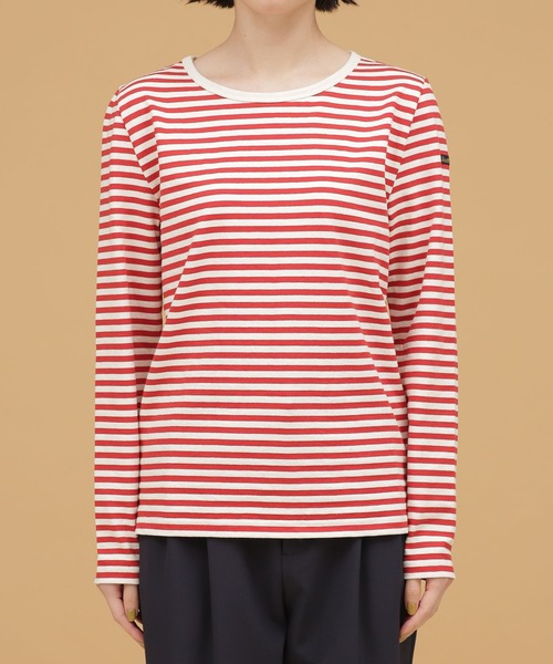 Le Minor（ルミノア）の「Le minor/MADEMOISELLE 別注ボーダーカットソー（Tシャツ/カットソー・レディース・レッド・FREE）」の2枚目の写真