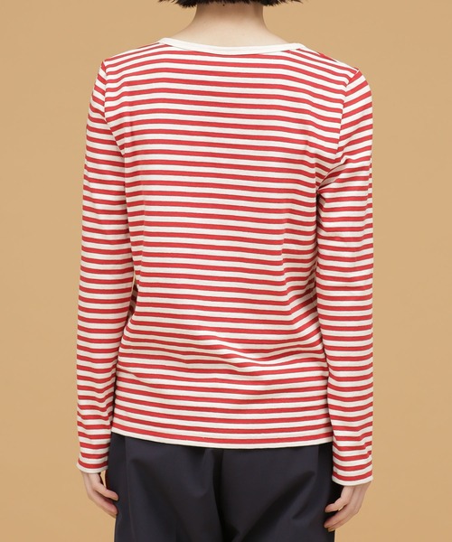 Le Minor（ルミノア）の「Le minor/MADEMOISELLE 別注ボーダーカットソー（Tシャツ/カットソー・レディース・レッド・FREE）」の6枚目の写真