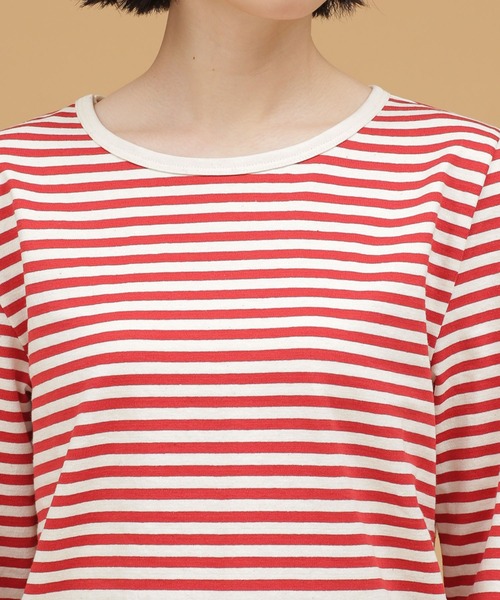 Le Minor（ルミノア）の「Le minor/MADEMOISELLE 別注ボーダーカットソー（Tシャツ/カットソー・レディース・レッド・FREE）」の10枚目の写真