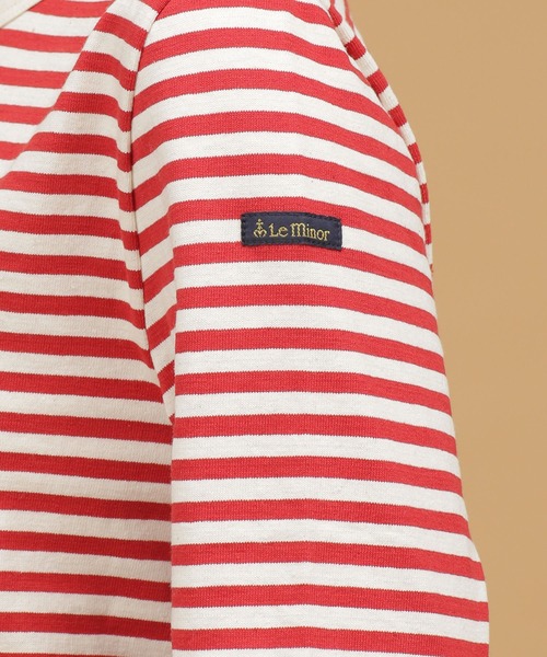 Le Minor（ルミノア）の「Le minor/MADEMOISELLE 別注ボーダーカットソー（Tシャツ/カットソー・レディース・レッド・FREE）」の3枚目の写真