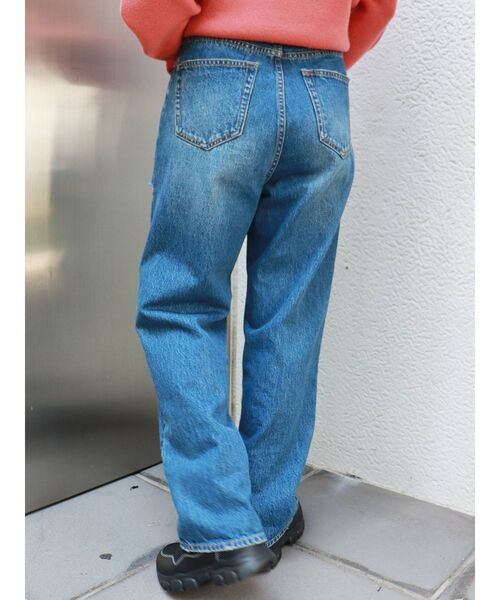 MURUA（ムルーア）の「アシメカットカラーパンツ（デニムパンツ・レディース・ブラック/ブラウン/インディゴブルー・1/2）」の15枚目の写真