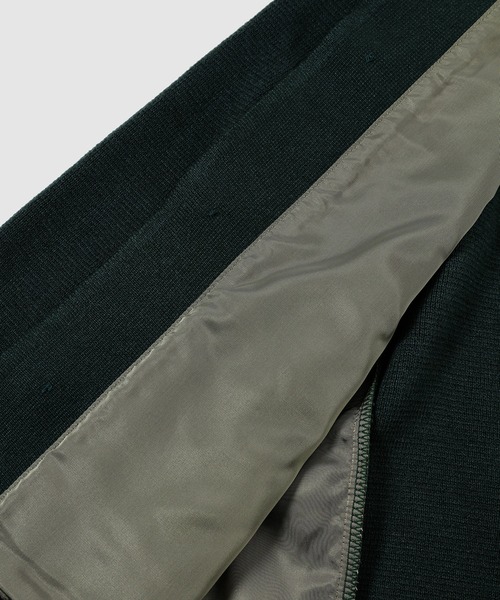 SASQUATCHfabrix.(サスクワァッチファブリックス)の「FAUX SUEDE SUEDE RASTA KNIT CARDIGAN(カーディガン/ボレロ・メンズ・ダークグリーン・M/L)」の3枚目の写真