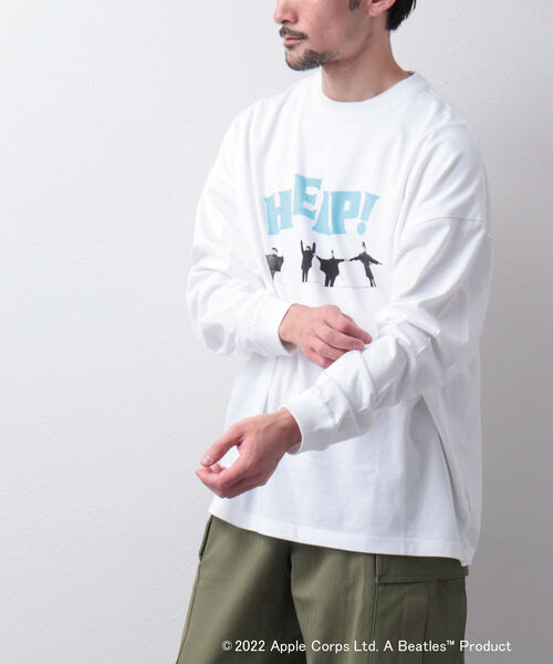GOOD ROCK SPEED(グッドロックスピード)の「【Good Rock Speed】THE BEATLES ビートルズ 別注ビッグシルエット ロンT(Tシャツ/カットソー・メンズ・ホワイト/ベージュ/グレー・M/L)」の9枚目の写真