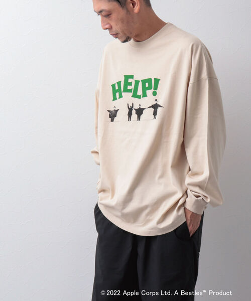 GOOD ROCK SPEED(グッドロックスピード)の「【Good Rock Speed】THE BEATLES ビートルズ 別注ビッグシルエット ロンT(Tシャツ/カットソー・メンズ・ホワイト/ベージュ/グレー・M/L)」の4枚目の写真