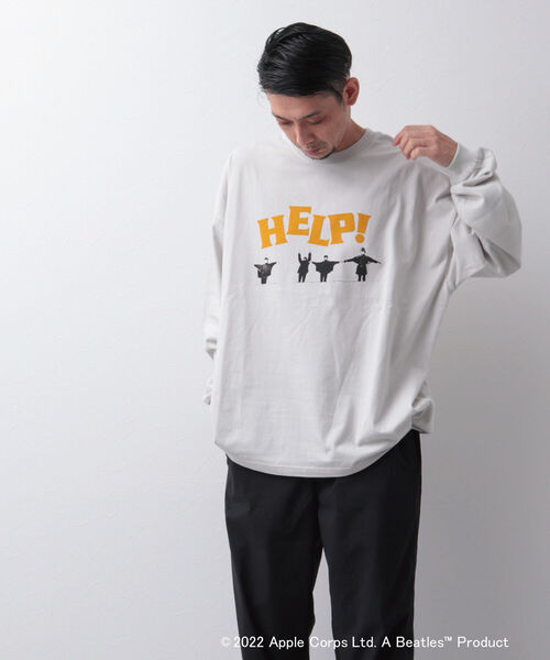 GOOD ROCK SPEED(グッドロックスピード)の「【Good Rock Speed】THE BEATLES ビートルズ 別注ビッグシルエット ロンT(Tシャツ/カットソー・メンズ・ホワイト/ベージュ/グレー・M/L)」の22枚目の写真